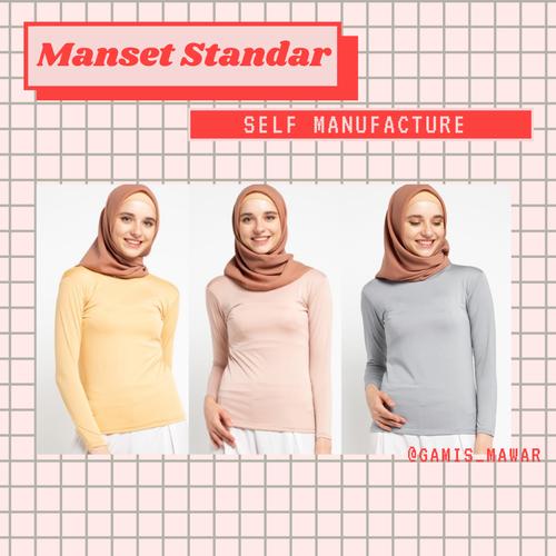 Foto Produk Manset Baju/Daleman Jersey Murah/Atasan Wanita - Navy dari Mawar Official Store ID