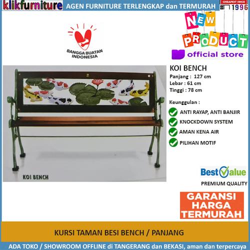 Foto Produk Kursi Taman Besi Bangku Taman KOI BENCH dari klikfurniture