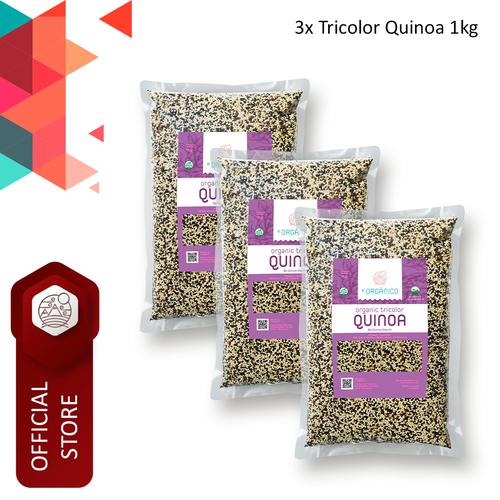 Foto Produk Tricolor Quinoa Organic El Organico 1kg (Triple Pack) dari ELorganico
