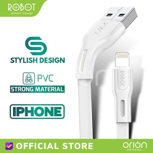 Foto Produk ROBOT Kabel Data Lightning Cable iPhone RDL100S Charger iPhone 2A - 1M dari ORION Official