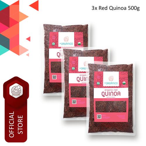 Foto Produk Red Quinoa Organic El Organico 500gr (Triple Pack) dari ELorganico