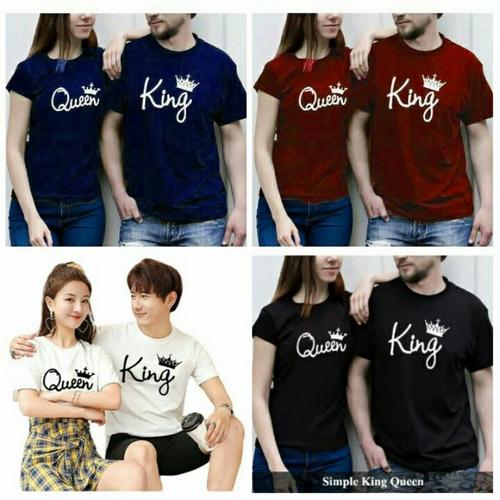 Jual Kaos Couple King Queen Lengan Pendek Baju Pasangan Jakarta Barat Grosir Baju Couple Tokopedia