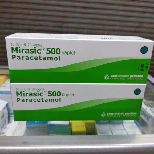 Jual mirasic paracetamol 500 mg box Kota Bekasi Rafiffarma Tokopedia