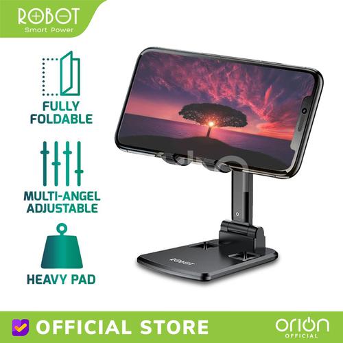 Foto Produk ROBOT RT-US06 Liftable Foldable Phone Holder Stand HP Meja Original - Merah Muda dari ORION Official