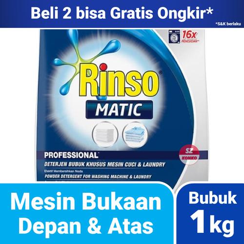 Foto Produk Rinso Matic Bubuk 1kg Front Load + Top Load - Deterjen Mesin Cuci dari SZ Konko