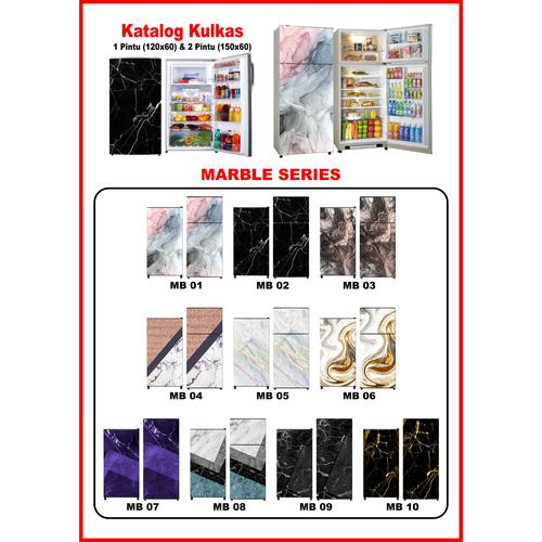 Foto Produk STIKER KULKAS 1 PINTU DAN 2 PINTU MOTIF MARBLE/MARMER BAHAN VINYL PREM - 1 Pintu, MB 01 dari BITHstore