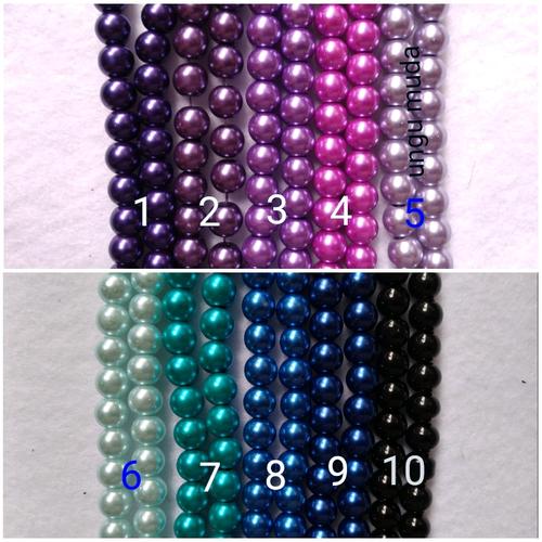 Foto Produk Mutsin / Mutiara Sintetis 8mm per String dari Central Handmade