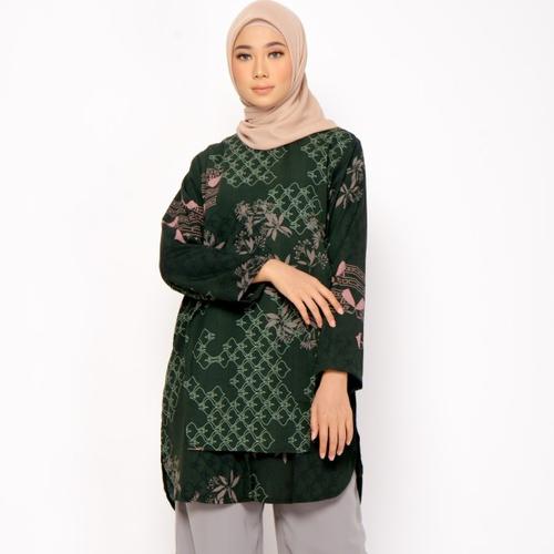 Foto Produk ZM Zaskia Mecca - Gina Emerald Tunik - Jelita Indonesia - Palembang - XXL dari Zaskia Mecca Official