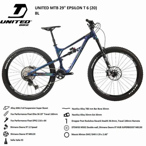 Jual Sepeda UNITED MTB 29 inch EPSILON T (2020) Kota Medan