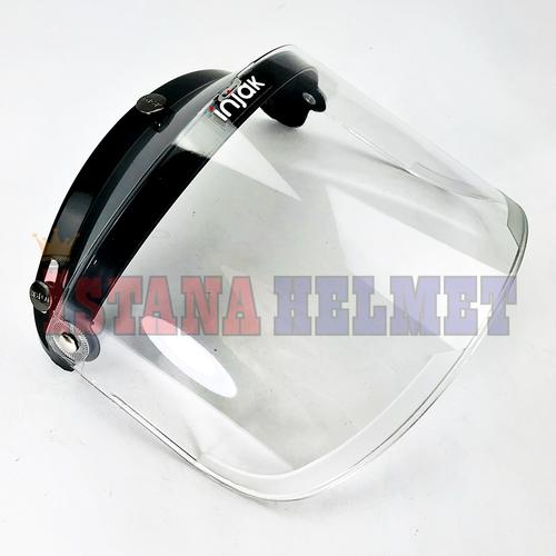 Gambar KACA INJAK DATAR UNTUK HELM BOGO RETRO MONSA BENING & SMOKE (NC) - INJAK BENING dari ISTANA HELMET Kota Bandung Tokopedia