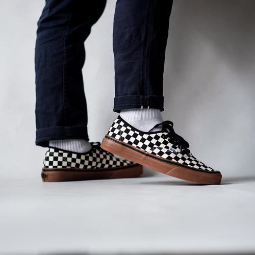 Vans Authentic Checkerboard Gum Plimsolls di Essipee Store Tokopedia