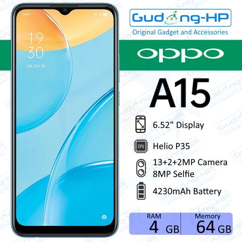 Foto Produk OPPO A15s 4/64 GB Garansi Resmi - Hitam dari Gudang-HP