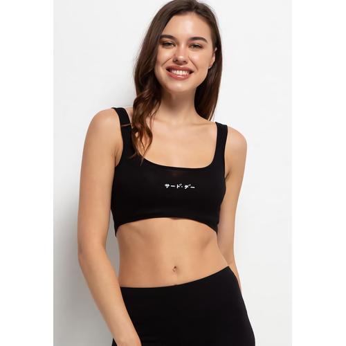 Foto Produk Third Day LTD74 STB Simple Tank Bra Katakana Hitam - S dari Third Day