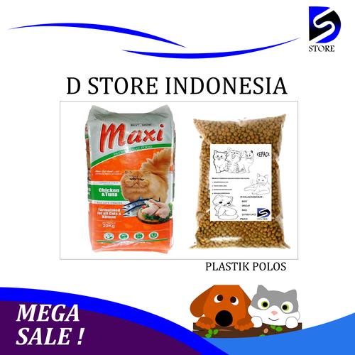 Gambar PROMO MAKANAN KUCING MERK MAXI REPACK TERMURAH dari D Store Indonesia Jakarta Timur Tokopedia