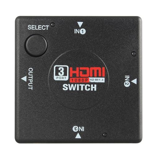 G&BL 5955 – Selettore HDMI 4 In 1 Out – Automatico Con Telecomando – 1080p 3D – Alimentatore Incluso - 3