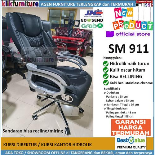 Foto Produk Kursi Kantor Kursi Direktur Kursi Manager Kursi Putar RECLINING SM 911 dari klikfurniture