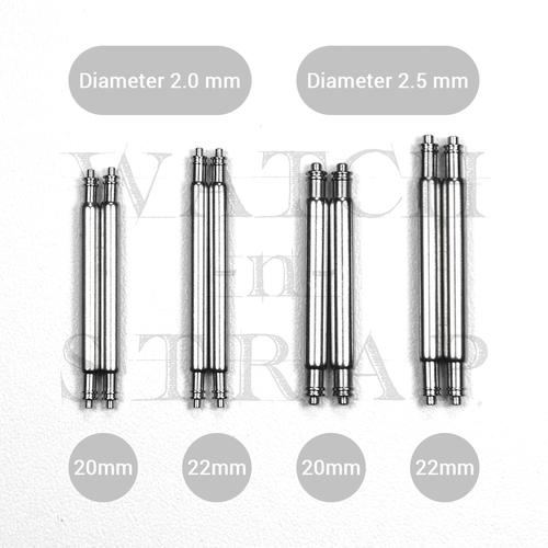 Jual Fat spring bar 2.0mm 20mm 22mm diver watch strap double flanged ...