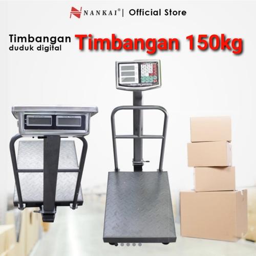 Foto Produk PROMO TIMBANGAN duduk digital 150 KG / 150kg NANKAI harga 100kg dari TOKO BESI TIMUR JAYA