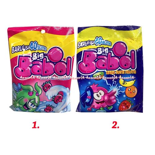 Jual Big Babol Asteroid Bubble Gum Permen Karet Rasa Aneka Buah 96gr