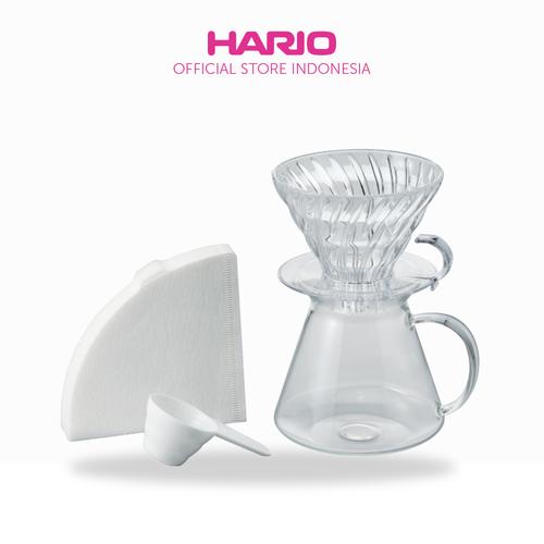Foto Produk Simply Hario V60 Glass Brewing Kit S-VGBK-02-T dari Hario Indonesia