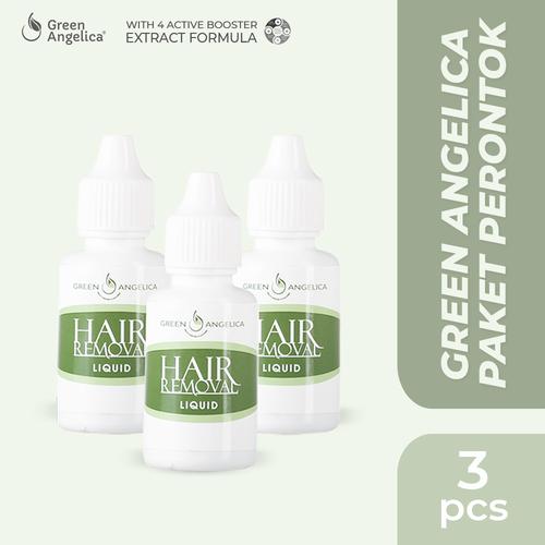 Foto Produk Perontok Bulu Permanen - Green Angelica Hair Removal 35ml x 3 Botol dari GreenAngelica Official