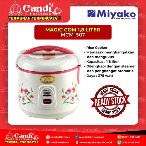 Gambar MIYAKO MAGIC COM 1,8 LITER MCM-507 dari Candi Elektronik Solo Kota Surakarta Tokopedia