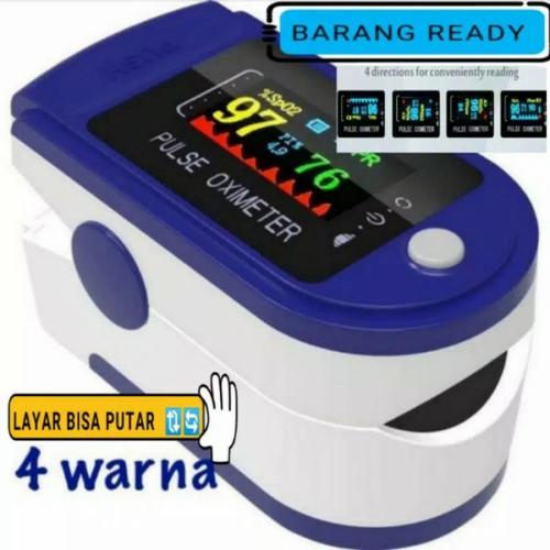 Foto Produk fingertip pulse oximeter oxymeter spo2 alat ukur kadar oksigen darah - Biru dari mageline shop