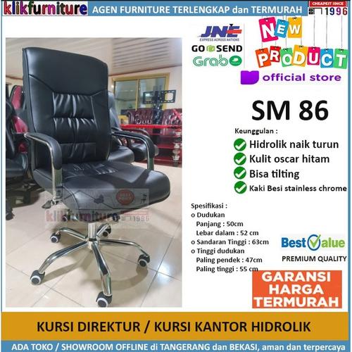 Foto Produk Kursi Kantor Kursi Direktur Kursi Manager Kursi Putar Hidrolik SM 86 dari klikfurniture