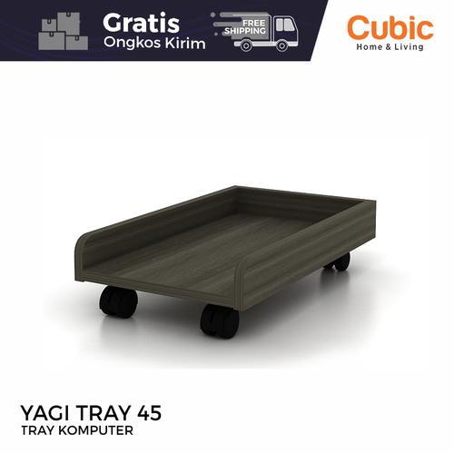Foto Produk Cubic Tray Komputer / Rak Roda CPU Meja Komputer / YAGI TRAY 45 dari Cubic Home & Living