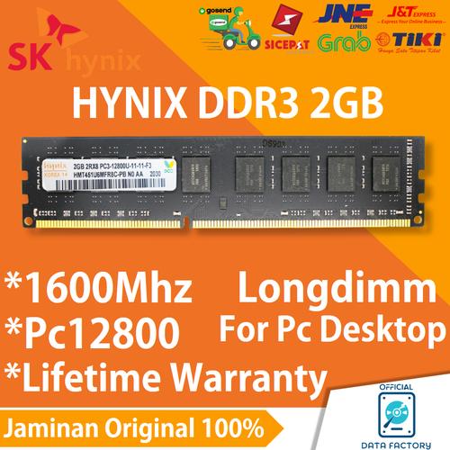 LUCKYLY-Mémoire RAM PC12800 1600MHz 2GB DDR3 240Pin Grande Capacité