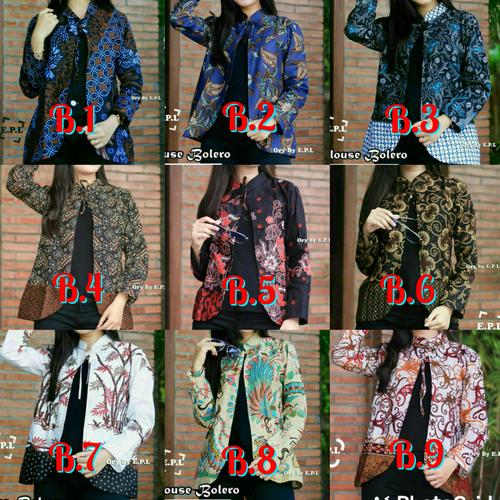 Foto Produk Atasan Batik blouse batik bolero Wanita Blus Blezzer dari kI. store