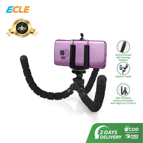 Foto Produk ECLE Flexible Octopus Tripod Gorilla Pod Camera HP Portable Holder dari ECLE Official Store