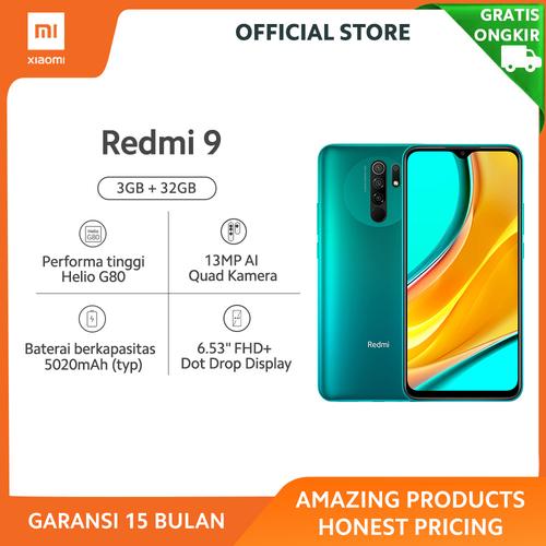 Foto Produk Xiaomi Official Redmi 9 3/32 GB Garansi Resmi Mi Smartphone - Ocean Green dari Xiaomi Official Store