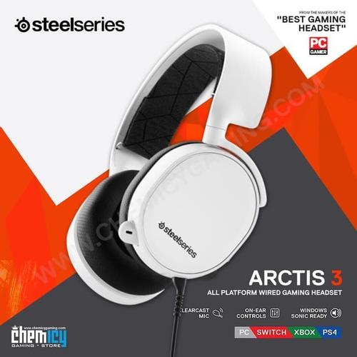 Jual Steelseries Arctis 3 White with 7.1 Surround - Jakarta Pusat - Chemicy  Gaming | Tokopedia