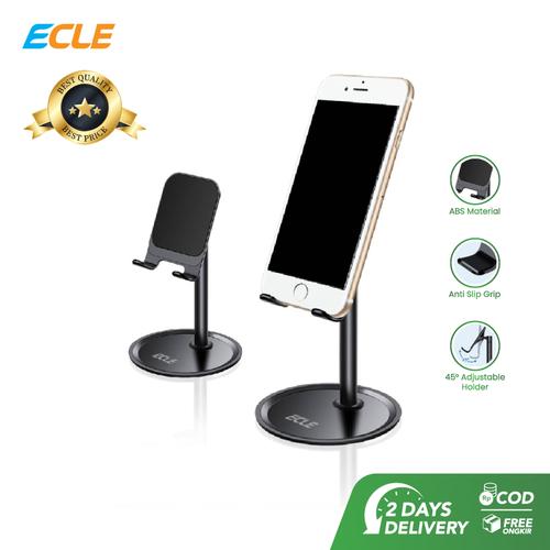 Foto Produk ECLE Phone Stand Holder Dudukan HP Folding desktop Liftable hitam dari ECLE Official Store