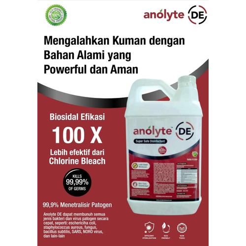 Foto Produk Cairan Disinfektan food grade sanitizer udara Anolyte 100% aman - Merah dari HOCL-AnolyteLab