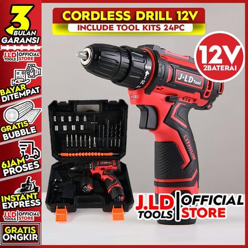 Jual Cordless Drill Battery 12V include 
