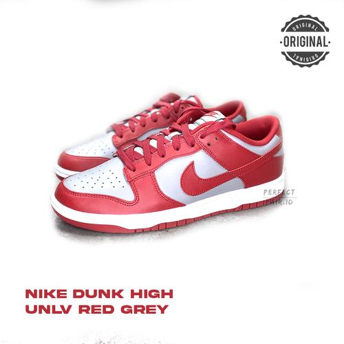 red grey dunk low