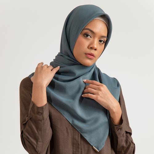 Foto Produk KAMI - NUVOILE SCARF PLAIN 4 - Teal, 120CM X 120CM dari Kami.