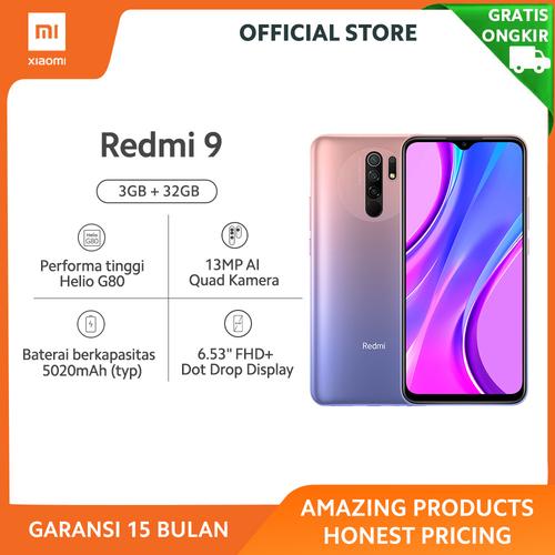 Foto Produk Xiaomi Official Redmi 9 3/32 GB Garansi Resmi Mi Smartphone - Lunar Gold dari Xiaomi Official Store