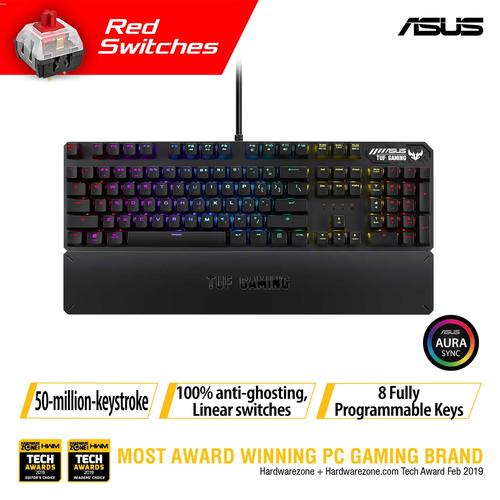 Foto Produk ASUS TUF Gaming K3 RGB Mechanical Gaming Keyboard with N-key Rollover dari Asus Component