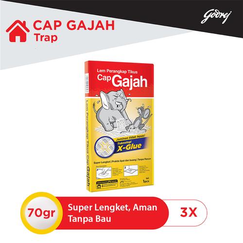 Foto Produk LEM TIKUS TRAP CAP GAJAH 70GR - 3pcs dari Godrej Indonesia Store