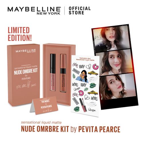 Foto Produk Maybelline Sensational Liquid Matte Ombre Kit by Pevita Pearce - Nude dari Maybelline Official Shop