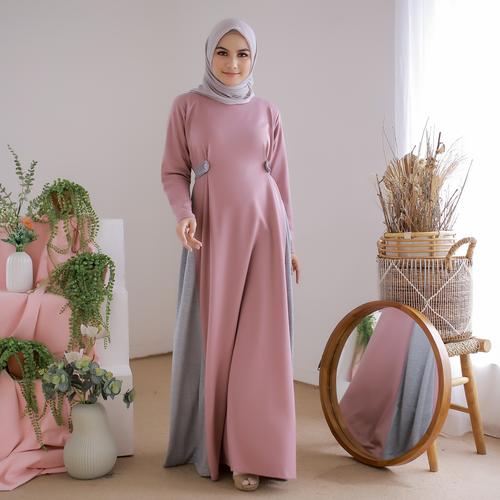 Foto Produk Mybamus Alessa Side Rope Dress Taro M14847 R13S6 dari Mybamus Official