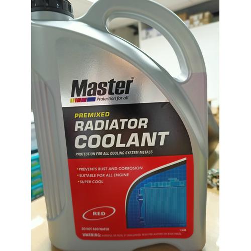 Gambar master air radiator coolant master premixed red merah 4 liter -65826 dari Jasutra motor Tokopedia