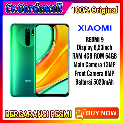 Foto Produk XIAOMI REDMI 9 RAM 4/64GB GARANSI RESMI - Ungu dari Garden Cell Official
