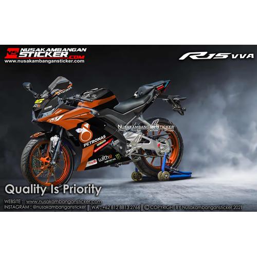 Foto Produk Stiker R15 V3 VVA Petronas Oren dari Nusakambangan Sticker01