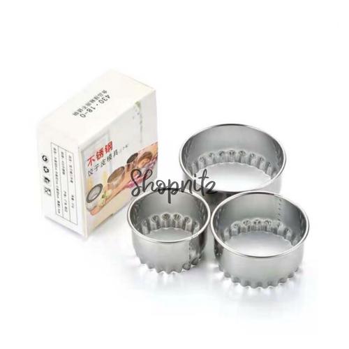 Gambar COOKIE CUTTER 3 IN 1 /COOKIE CUTTER STAINLESS STELL / CETAKAN KUE - MOTIF dari Shopnitz Jakarta Barat Tokopedia