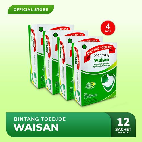 Foto Produk Bintang Toedjoe Obat Maag Waisan 4 Pack (48 Sachet) dari Bintang Toedjoe Official