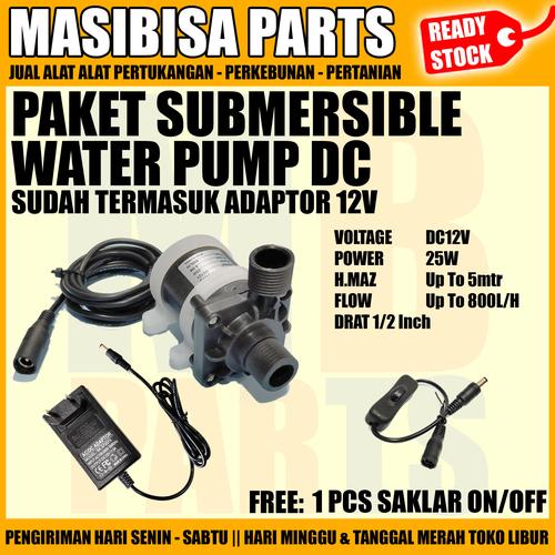Foto Produk Pompa Serba Guna / Pompa Dinamo Celup DC / Submersible Pump 12V dari MASIBISA PARTS